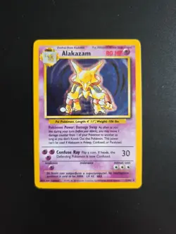 Pokemon TCG Alakazam Holo Base Set 1/102 - Image 1
