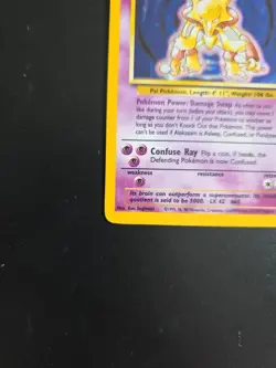 Pokemon TCG Alakazam Holo Base Set 1/102 - Image 5