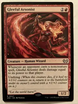 Gleeful Arsonist - 27 - NM - Commander: Duskmourn: House of Horror - MTG - Image 1