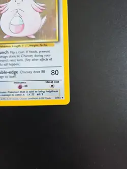 Pokemon TCG Chansey Base Set 3/102 Holo Unlimited Holo Rare - Image 4
