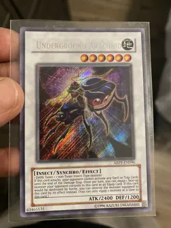 YUGIOH TCG UNDERGROUND ARACHNID ABPF-EN096 SECRET UNLIMITED EDITION - Image 1