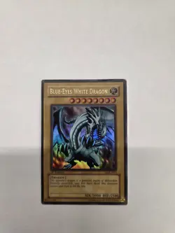 Yu-Gi-Oh! TCG Blue-Eyes White Dragon 1st Edition LOB-A001 English 1996 - Image 1