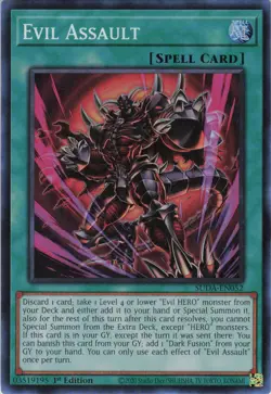 Evil Assault SUDA-EN052 Super Rare Supreme Darkness Yu-Gi-Oh Near Mint - Image 1