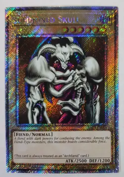 Summoned Skull Platinum Secret Rare Near Mint 1st Edition RA03-EN086 Yugioh! - Image 1