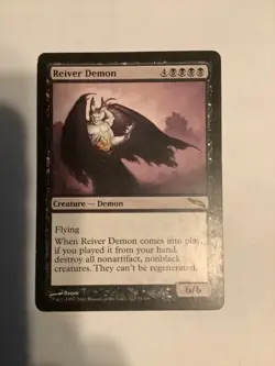 MTG Magic - Reiver Demon - mirrodin- Rare - LP - Image 1
