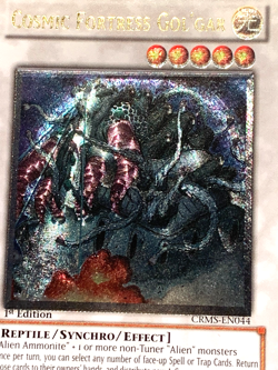 yugioh Cosmic Fortress Gol'Gar CRMS-EN044 Ultimate Rare 1st Edition lightly play - Image 3