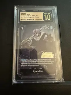 One Piece TCG Spandam (Online Regional 2023) [Finalist] CGC Pristine 10 Card - Image 1