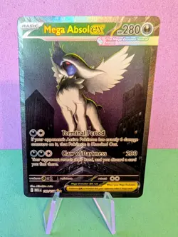 Mega Absol ex 180/132 Me01: Mega Evolution Holo SIR Pokemon Card NM - Image 1