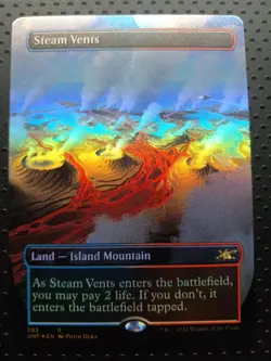 Magic The Gathering MTG Unfinity #283 Steam Vents Foil - Image 1