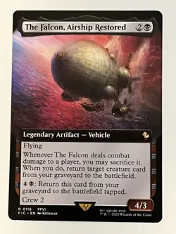 The Falcon, Airship Restored (Extended Art) Commander: Final Fantasy Regular MTG - Image 1