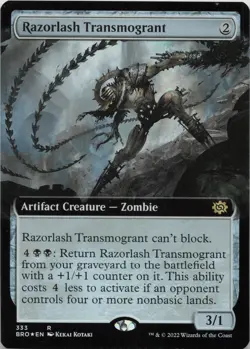 Razorlash Transmogrant (Extended Art) - FOIL - R The Brothers' War 333 - MTG - Image 1