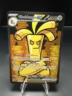 Pokemon TCG Gholdengo EX 252/182 Sv04: Paradox Rift Special Illustration Rare - Image 1