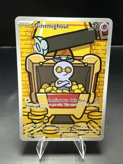 Pokemon TCG Gimmighoul 198/182 Illustration Rare SV04: Paradox Rift - Image 2