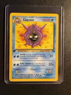 Pokemon Cloyster 32/62 Fossil 1st Edition Uncommon Regular Stage 1 50 HP 1999 - Image 1