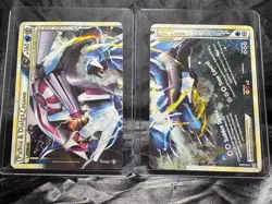 Palkia & Dialga Legend 101/102 and 102/102 Triumphant Holo Pokemon Top & Bottom - Image 1