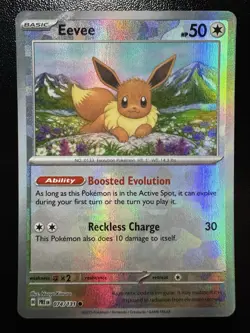 Eevee 074/131 Master Ball - Pokemon Prismatic Evolutions - English - NM - Image 1