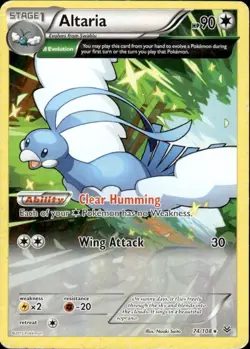 Pokemon Tcg Altaria (74 Delta) 74/108 Roaring Skies Regular - Image 1