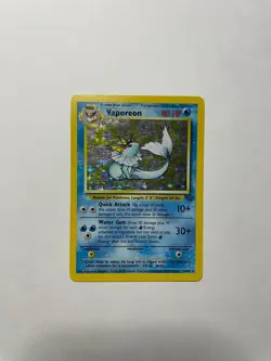 Pokemon TCG Vaporeon Jungle 12/64 Holo Unlimited Holo Rare - Image 3