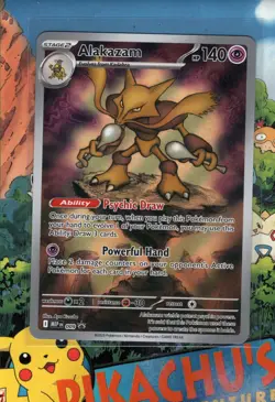 Pokemon TCG Alakazam MEP 009 - Mega Evolution Black Star Promo NM/M - Image 1