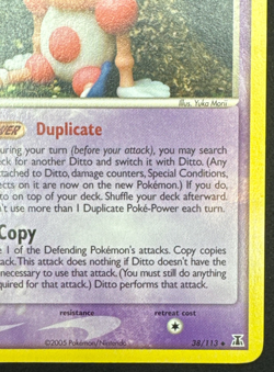 DITTO 38/113 (MR. MIME) DMG UNCOMMON DELTA SPECIES POKEMON 2005 - Image 2