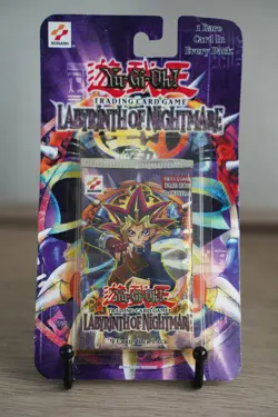 2002 Yugioh LON 1st Edition Labyrinth of Nightmare Blister Pack Sealed TCG - Image 1