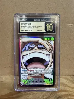 One Piece Monkey D. Luffy OP09-061 Alt Art Leader - CGC 10 Pristine - Image 1