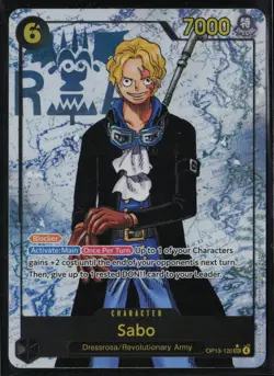 Sabo (120) (Parallel) OP13-120 One Piece Carrying On His Will Secret Rare NM - Image 1