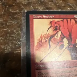 Illicit Auction 183 Mirage MIR Rare Gathering card old school MTG - Image 5