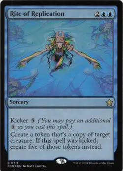Rite of Replication - FOIL - R Foundations 711 - MTG - Image 1