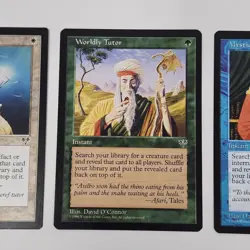 Lot of 3 Mirage Enlightened Tutor Worldly Tutor Mystical Tutor MTG Magic Cards - Image 3