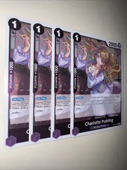 OP12-071 Charlotte Pudding X4 Playset One Piece TCG CCG English Card Game - Image 2