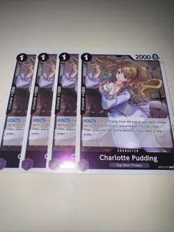 OP12-071 Charlotte Pudding X4 Playset One Piece TCG CCG English Card Game - Image 4