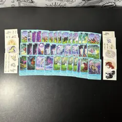 Bella Sara CCG - Moonfairies - Mixture 36 Card Non-Foil Set + 10 Sticker Set NM - Image 1