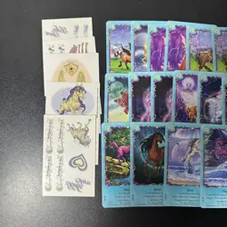 Bella Sara CCG - Moonfairies - Mixture 36 Card Non-Foil Set + 10 Sticker Set NM - Image 2