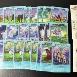 Bella Sara CCG - Moonfairies - Mixture 36 Card Non-Foil Set + 10 Sticker Set NM - Image 5
