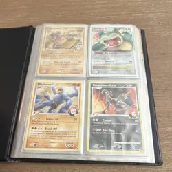 Nintendo Pokemon Diamond & Pearl Card Binder Lot Snorlax lv. X Machamp Houndoom - Image 2
