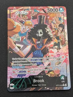 OP15-022 Brook Alt Art Leader One Piece Trading Card Game - Image 1
