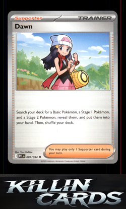 Dawn 087/094 Pokemon Uncommon ME02: Phantasmal Flames Card NM - Image 1