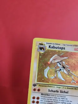 Pokemon Karte/card - Kabutops 9/62 - Fossil Holo - 1. Edition - Light Played - Image 2