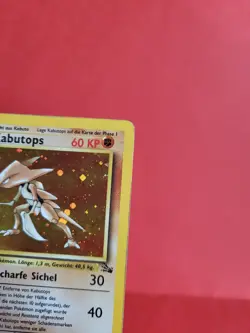 Pokemon Karte/card - Kabutops 9/62 - Fossil Holo - 1. Edition - Light Played - Image 3