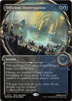 Officious Interrogation - FOIL - R Story Spotlight 314 - MTG - Image 1