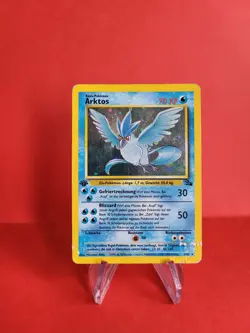 Pokemon Karte/card - Articuno Arktos 2/62 - Fossil Holo 1. Edition - Played - Image 1
