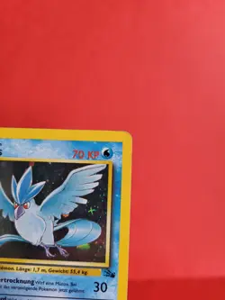 Pokemon Karte/card - Articuno Arktos 2/62 - Fossil Holo 1. Edition - Played - Image 3