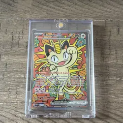 Pokemon Meowth EX 121/088 Full Art Holo Rare 170 HP Perfect Order Card - Image 1