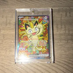 Pokemon Meowth EX 121/088 Full Art Holo Rare 170 HP Perfect Order Card - Image 3