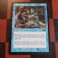 Mtg Rhystic Study MP Prophecy Card Commander Magic - Image 1