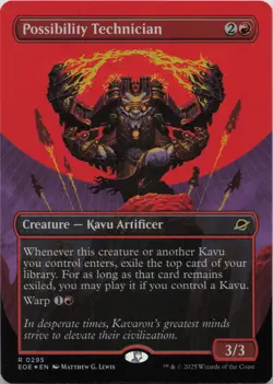 Possibility Technician (Borderless) - FOIL - R Edge of Eternities 295 - MTG - Image 1