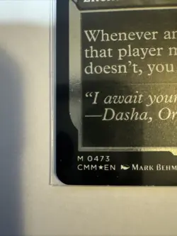 Smothering Tithe Foil Etched MTG Commander Masters Near Mint Condition - Image 2