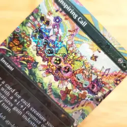 1x Inspiring Call, Confetti Foil, Secret Lair Furby - 2328, Magic MTG NM - Image 3