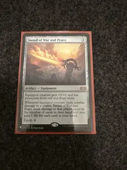 Sword of War and Peace The List Regular Mythic #300 NM MTG - Image 1